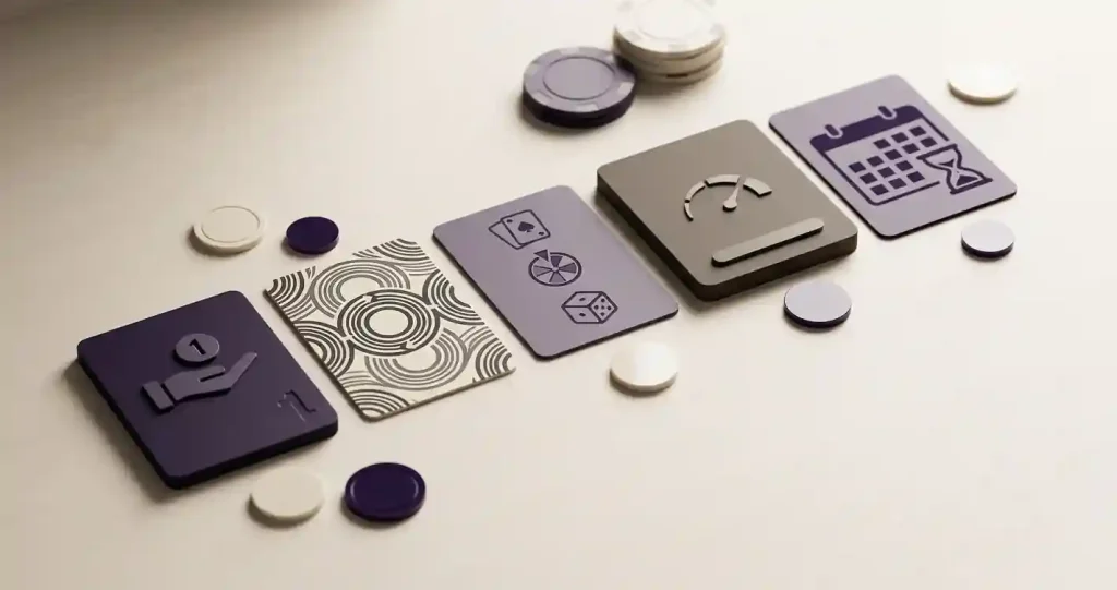 Illustration of a casino bonus terms checklist with deposit and wagering concepts
